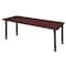 Regency Rectangular Mobile Tables, 72 W, 24 L, 23-34 H, Wood, Metal, Mahogany MT7224MHAPCBK - alternate 4